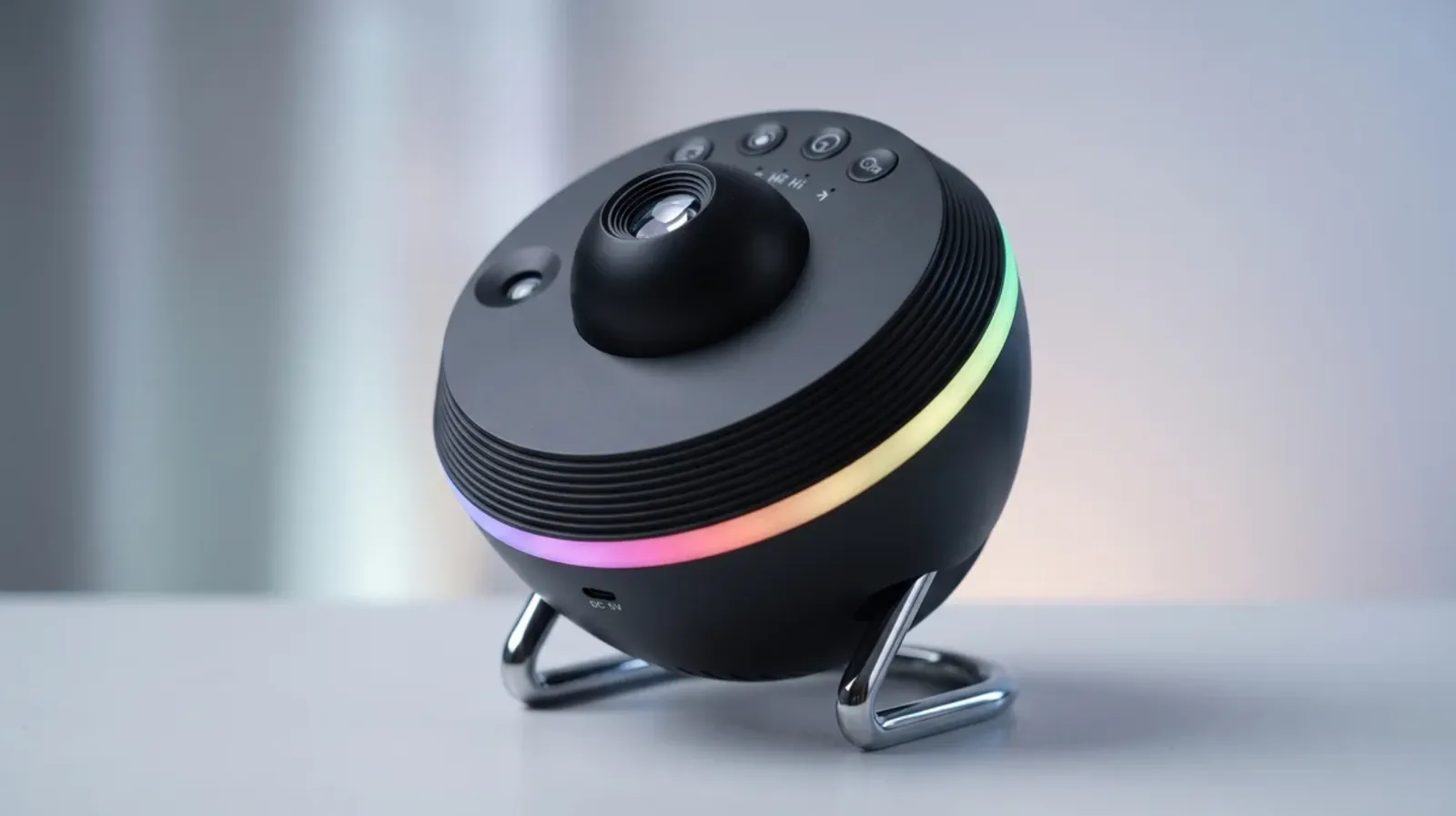 Galaxy projector in a real room